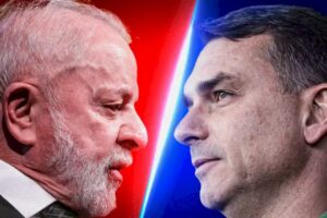 Lula e Flávio Bolsonaro estão tecnicamente empatados no 2º turno, diz Datafolha