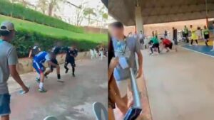 VIDEO: Alunos e professores trocam socos durante partida dos Jogos Escolares em Campo Grande.